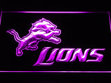 FREE Detroit Lions (3) LED Sign - Purple - TheLedHeroes
