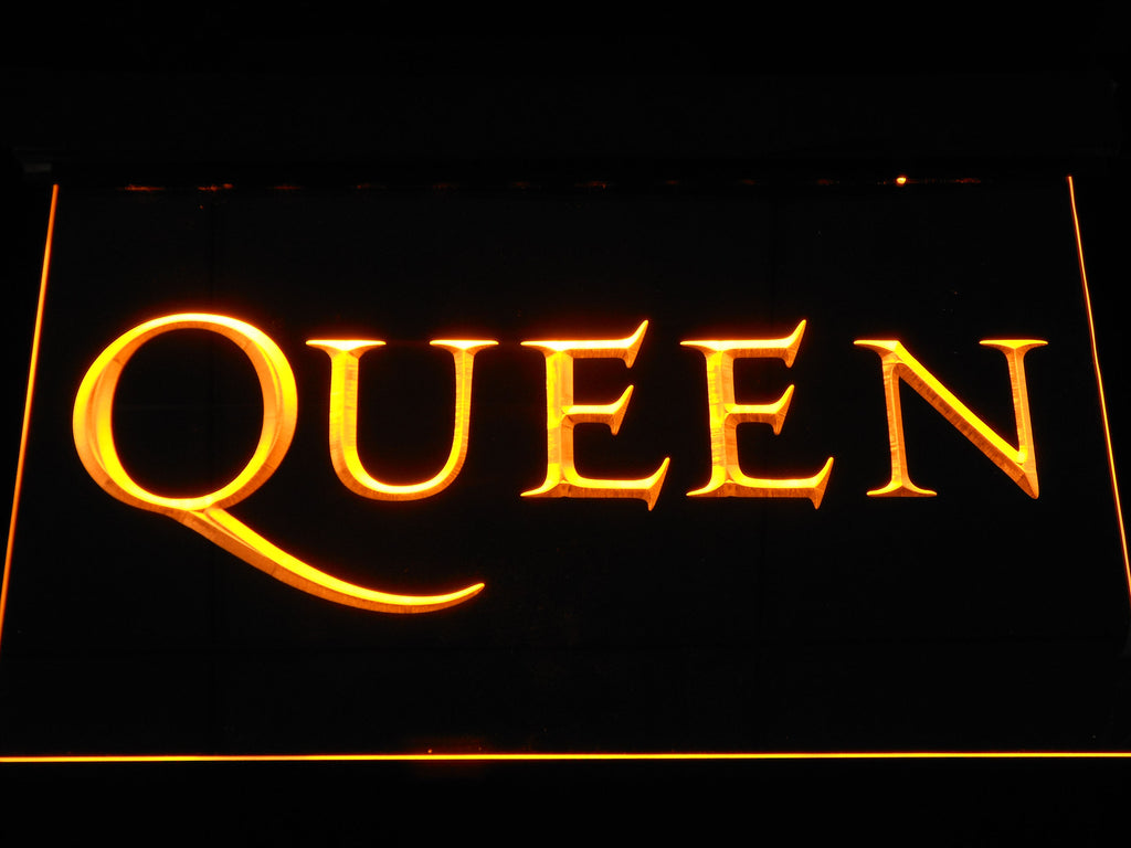 FREE Queen LED Sign - Yellow - TheLedHeroes