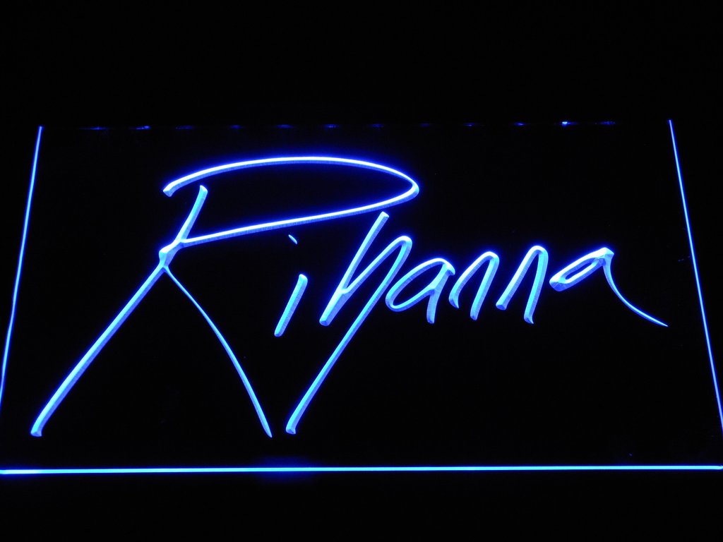 FREE Rihanna LED Sign - Blue - TheLedHeroes