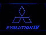 Mitsubishi Evolution IV LED Neon Sign USB - Blue - TheLedHeroes