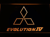 Mitsubishi Evolution IV LED Neon Sign USB - Orange - TheLedHeroes