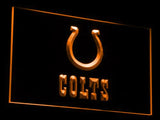 Indianapolis Colts LED Neon Sign USB - Orange - TheLedHeroes