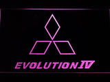 Mitsubishi Evolution IV LED Neon Sign USB - Purple - TheLedHeroes