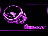 Arizona Cardinals Coors Light LED Neon Sign USB - Purple - TheLedHeroes