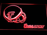 Atlanta Falcons Coors Light LED Neon Sign Electrical - Red - TheLedHeroes