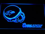 Baltimore Ravens Coors Light LED Neon Sign USB - Blue - TheLedHeroes