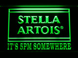 FREE Stella Artois It's 5pm Somewhere (2) LED Sign - Green - TheLedHeroes