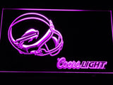 Buffalo Bills Coors Light LED Neon Sign Electrical - Purple - TheLedHeroes