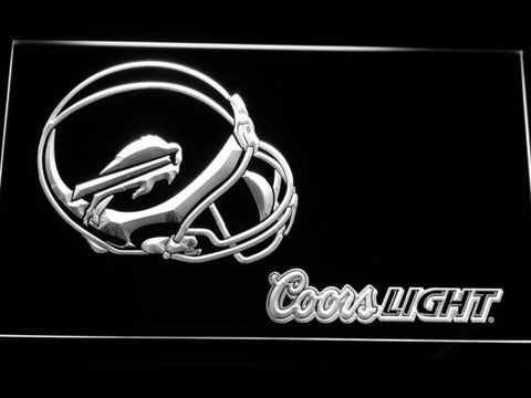 Buffalo Bills Coors Light LED Neon Sign Electrical - White - TheLedHeroes
