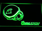 Carolina Panthers Coors Light LED Neon Sign USB - Green - TheLedHeroes