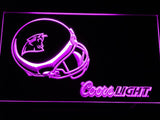 Carolina Panthers Coors Light LED Neon Sign USB - Purple - TheLedHeroes