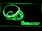 Chicago Bears Coors Light LED Neon Sign Electrical - Green - TheLedHeroes