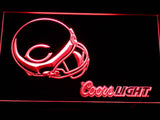 Chicago Bears Coors Light LED Neon Sign USB - Red - TheLedHeroes