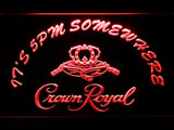Crown Royal It's 5pm Somewhere LED Neon Sign Electrical - Red - TheLedHeroes