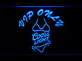 Coors Light Bikini VIP Only LED Neon Sign Electrical - Blue - TheLedHeroes