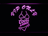 FREE Coors Light Bikini VIP Only LED Sign - Purple - TheLedHeroes