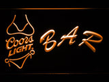 Coors Light Bikini Bar LED Neon Sign USB - Orange - TheLedHeroes
