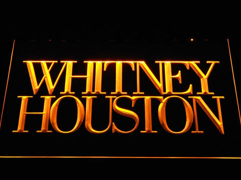 Whitney Houston LED Neon Sign USB - Yellow - TheLedHeroes