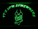 FREE Coors Light Bikini It's 5 pm Somewhere LED Sign - Green - TheLedHeroes