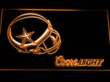 Dallas Cowboys Coors Light LED Neon Sign USB - Orange - TheLedHeroes