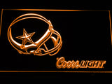 FREE Dallas Cowboys Coors Light LED Sign - Orange - TheLedHeroes