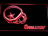 Dallas Cowboys Coors Light LED Neon Sign USB - Red - TheLedHeroes