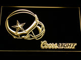 FREE Dallas Cowboys Coors Light LED Sign - Yellow - TheLedHeroes