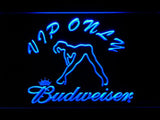Budweiser Girl VIP Only LED Neon Sign USB - Blue - TheLedHeroes