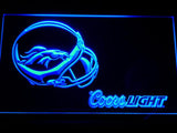 Denver Broncos Coors Light LED Neon Sign USB - Blue - TheLedHeroes