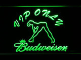 Budweiser Girl VIP Only LED Neon Sign USB - Green - TheLedHeroes