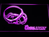 Denver Broncos Coors Light LED Neon Sign USB - Purple - TheLedHeroes