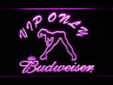 FREE Budweiser Girl VIP Only LED Sign - Purple - TheLedHeroes