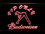 Budweiser Girl VIP Only LED Neon Sign Electrical - Red - TheLedHeroes