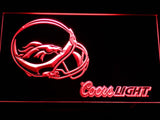 Denver Broncos Coors Light LED Neon Sign USB - Red - TheLedHeroes