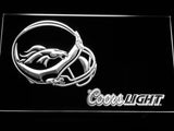 Denver Broncos Coors Light LED Neon Sign USB - White - TheLedHeroes