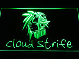 FREE Cloud Strife Final Fantasy VII LED Sign - Green - TheLedHeroes