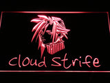 FREE Cloud Strife Final Fantasy VII LED Sign - Red - TheLedHeroes