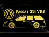 Volkswagen Passat 35i VR6 LED Neon Sign USB - Yellow - TheLedHeroes