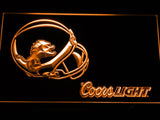 Detroit Lions Coors Light LED Neon Sign USB - Orange - TheLedHeroes