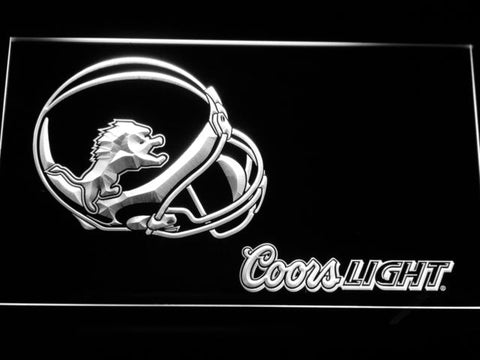 Detroit Lions Coors Light LED Neon Sign Electrical - White - TheLedHeroes