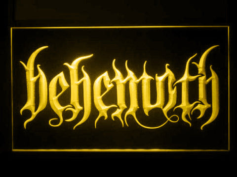 FREE Behemoth (2)  LED Sign - Yellow - TheLedHeroes