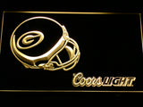 Green Bay Packers Coors Light LED Sign - Yellow - TheLedHeroes