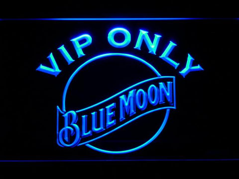 Blue Moon VIP Only LED Neon Sign USB - Blue - TheLedHeroes