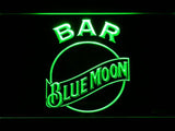 Blue Moon Bar LED Neon Sign Electrical - Green - TheLedHeroes