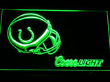 Indianapolis Colts Coors Light LED Neon Sign USB - Green - TheLedHeroes