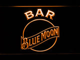 Blue Moon Bar LED Neon Sign Electrical - Orange - TheLedHeroes
