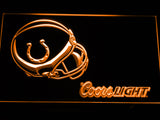 Indianapolis Colts Coors Light LED Sign - Orange - TheLedHeroes