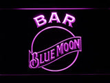 Blue Moon Bar LED Neon Sign Electrical - Purple - TheLedHeroes
