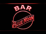 Blue Moon Bar LED Neon Sign Electrical - Red - TheLedHeroes
