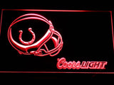 Indianapolis Colts Coors Light LED Neon Sign USB - Red - TheLedHeroes